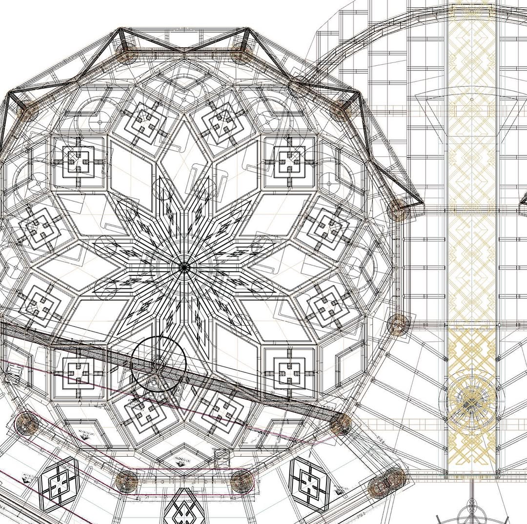Detalle estructural del águila